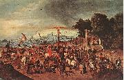 BRUEGHEL, Pieter the Younger Crucifixion dgg oil painting artist